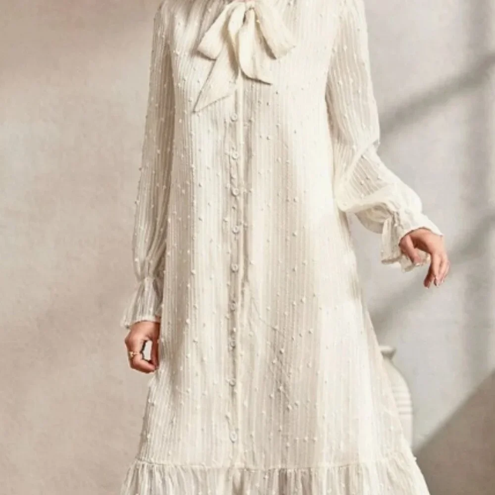 Swiss Dot Maxi Dress - Picture 3 of 5